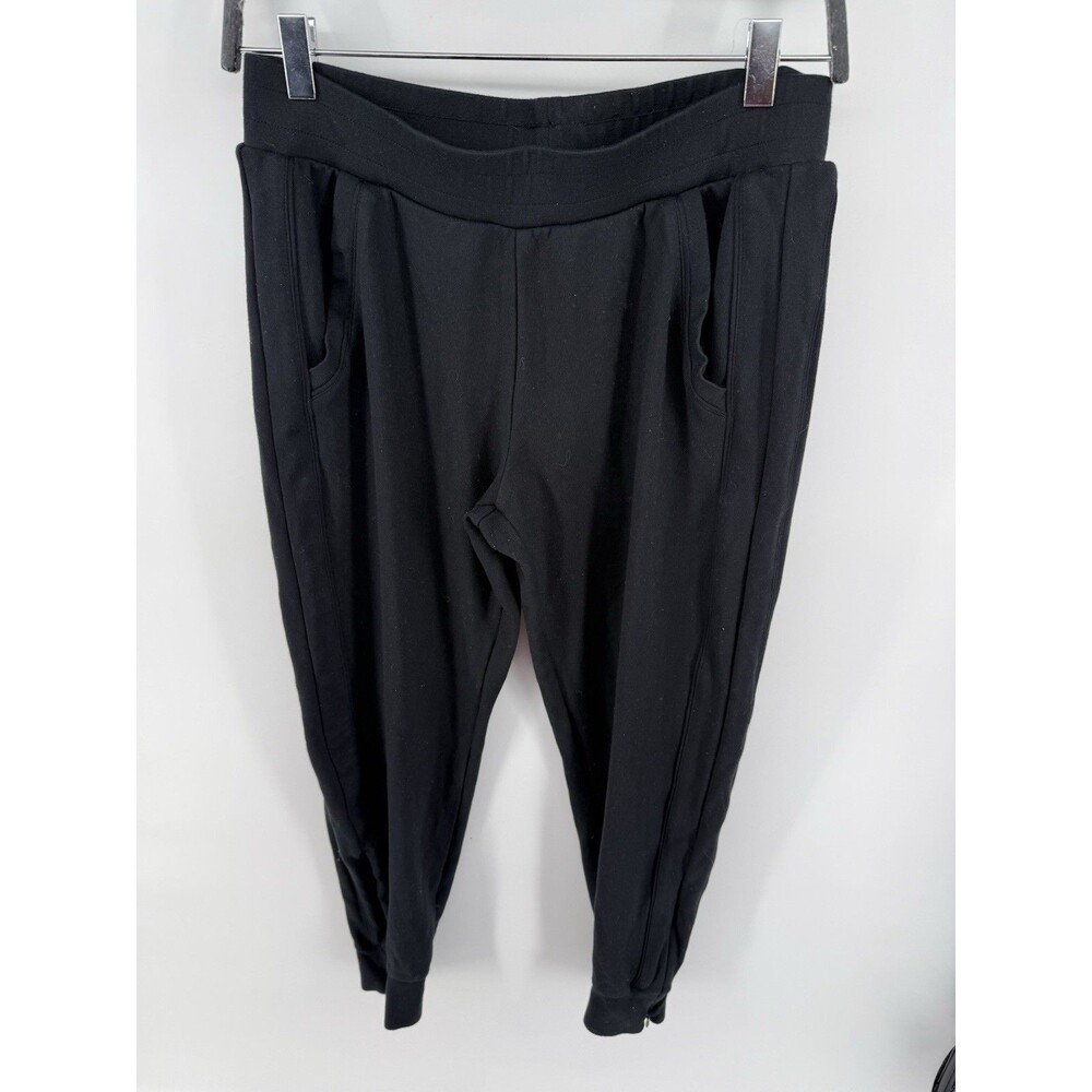 FABLETICS Womens Size S Black Jogger Ankle Zip Sweat Pants #P